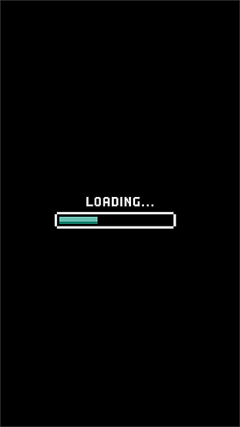 Pixelated Life Loading, samsung, green, oppo, black, , pixel HD phone wallpaper