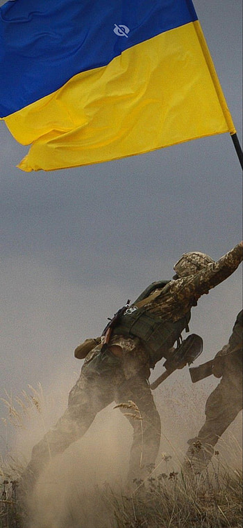 Ukraine, War, Flag HD phone wallpaper