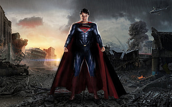 Man of Steel, Stunning visuals, Superhero epic, Iconic hero HD wallpaper