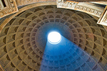 Pantheon history, Rome's iconic monument, Ancient Roman gods, Marble columns HD wallpaper