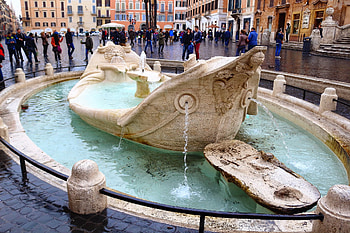 Barcaccia Fountain, Travels, Fontana della Barcaccia, Must-see attractions HD wallpaper
