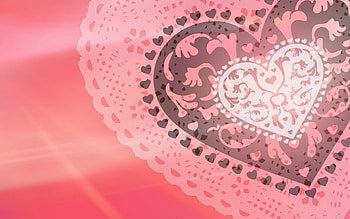 Abstract, Vector, Pattern, Heart, Pale HD wallpaper