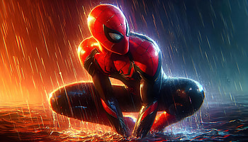 Spiderman The Towering Hero, spiderman, superheroes, artwork, digital-art, ai, deviantart HD wallpaper