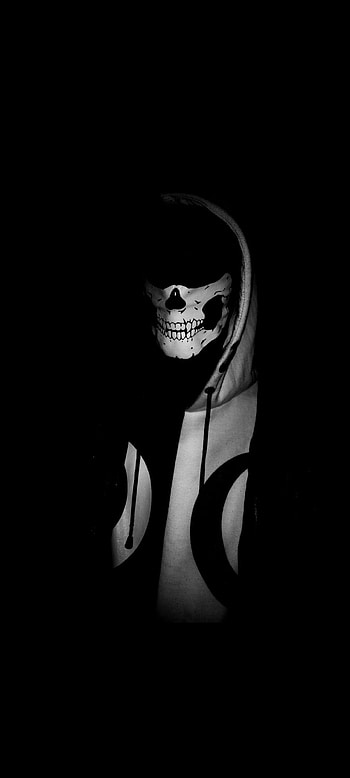 Skeleton Facemask Dark, mask HD phone wallpaper