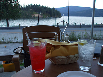 Dinner By The Lake, lakes, idaho, coeur d alene idaho HD wallpaper