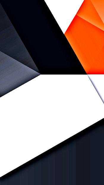 black orange shapes 3d, samsung, material, modern, texture, tints_and_shades, design, geometric, pattern, lines HD phone wallpaper