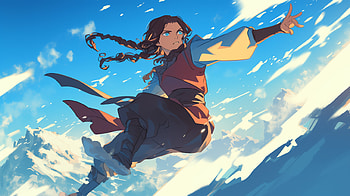 Katara in Action: from Avatar: Seven Havens, TV Show, Anime, Avatar: The Last Airbender, Katara (Avatar) HD wallpaper