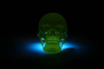 Dark, Shadow, Neon, Skull, 3D Model HD wallpaper
