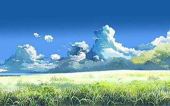 Landscape, Grass, Sky, Clouds HD wallpaper