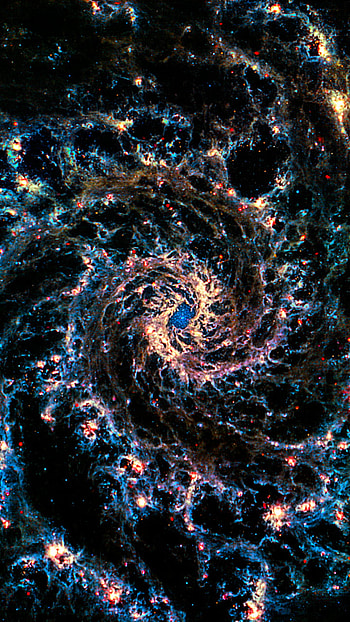 Phantom galaxy, nasa, james, webb, space HD phone wallpaper