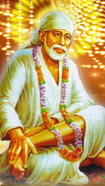 Sai Baba , Lightning Background, lightning, background HD phone wallpaper