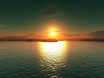 Landscape, Water, Sunset, Sea, Sun HD wallpaper