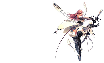 Fairy Warrior, fairy, sexy, white, sword, fantasy, fee, warrior HD wallpaper