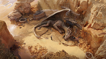 Majestic Dragon's Rest: Stunning Fantasy, fantasy, dragon HD wallpaper