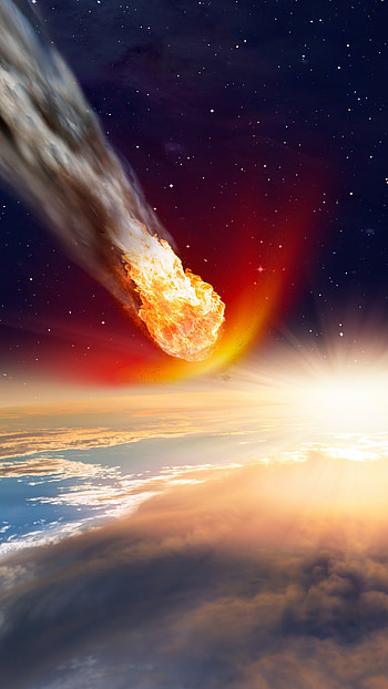 Burning, Meteors HD phone wallpaper