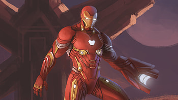 Iron man, Nanosuit, Avengers: infinity war, fan art HD wallpaper