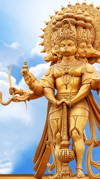 Panchmukhi Hanuman, Sky Background HD phone wallpaper