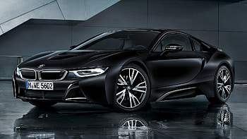 Bmw i8 protonic, frozen black edition, sports sedan HD wallpaper