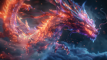 Ether dragon 3, dragon, fantasy HD wallpaper