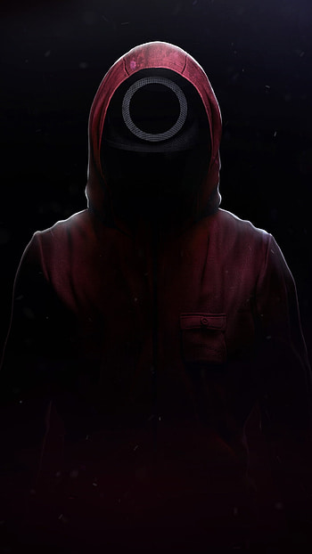 Squid game, red, symbol, netflix, video-game HD phone wallpaper