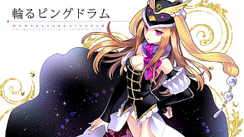 Mawaru Penguin, gem blonde, black, penguin, drum, mawaru, hat, nardack HD wallpaper