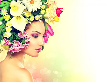 Beauty, tulip, pink, model, subbotina anna, flowers HD wallpaper