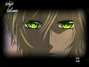 vampire knight ichijo takama, design, takama, eyes, knight, vampire, anime, mesy, green, ichijo, blood, manga HD wallpaper