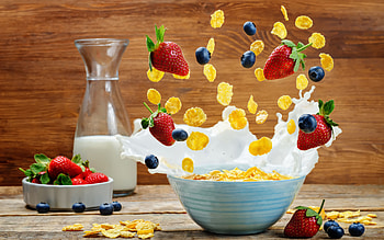 Breakfast Splash, breakfast, graphy, food, splash HD wallpaper