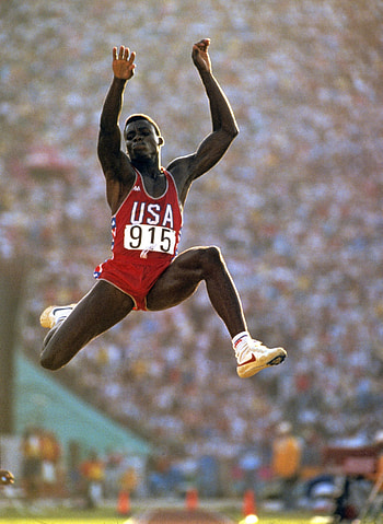Carl Lewis, Long Jump HD phone wallpaper