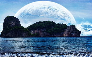 wonderland, sky, nature, blue ocean, scenic HD wallpaper