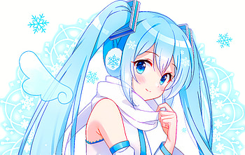 SNOW MIKU KAWAII, Hatsune Miku, Anime, Girl, Cute, Anime Girl, Cute Anime HD wallpaper