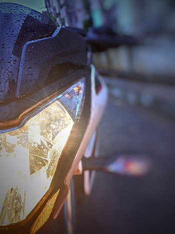 Bike, 200ns, automotive lighting, headlamp, ns200, pulsar HD phone wallpaper