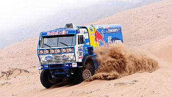 Red Bull Paris Dakar, Racing, Red Bull, Kamaz, Rally, Paris, Dakar HD wallpaper