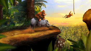 Donkey Kong Country, videogame, rareware, diddy kong, snes, graphics, donkey kong HD wallpaper