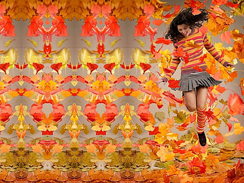 Enjoy autumn, autumn, leaves, cg, 3d HD wallpaper