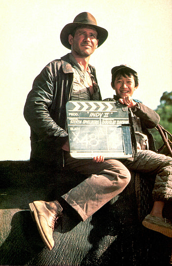 Ford and Ke Huy Quan, Indiana Jones HD phone wallpaper