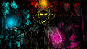 Invoker, Dota 2, Magic games, Fantasy wizard HD wallpaper