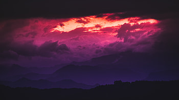 Red Clouds Sky, clouds, sky, nature HD wallpaper