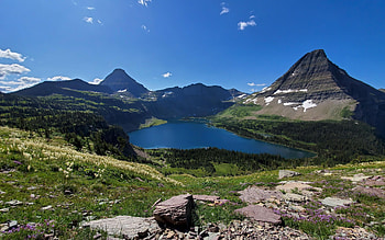 Road to Hidden Lake Overlook, Glacier National Park, montana, mountains, usa, rochs, sky, stones HD wallpaper