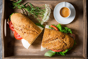 Food, Cheese, Coffee, Tomatoes, Sandwiches, Sandwich HD wallpaper