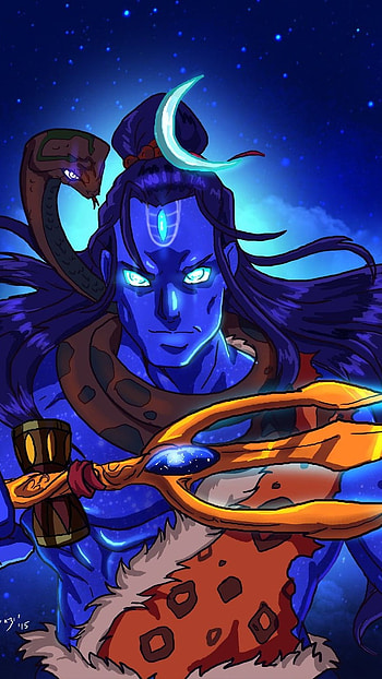 Mahakal Live, Blue, Background, lord shiva HD phone wallpaper