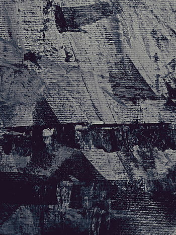A moody, textured abstract painting with bold brushstrokes in dark tones. HD phone wallpaper