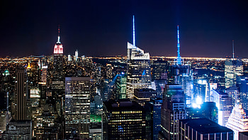 New York at Night, , City skyline HD wallpaper
