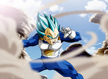 Vegata, anime boy, Dragon Ball Super, fight HD wallpaper