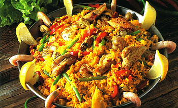 Paella Valenciana, spain, spanish, abstract, gastronomy, paella, valencia, food, rice HD wallpaper