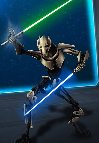 Vitaly Nehay's General Grievous, Captivating artwork, Unique interpretation, Artistic vision HD phone wallpaper