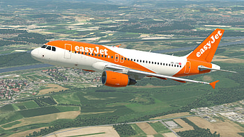 EasyJet Switzerland, Toliss A319 aircraft, Skins liveries forum, Switzerland airlines HD wallpaper
