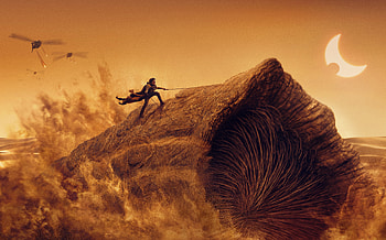 Paul Atreides Riding Worm, dune-part-two, dune, 2024-movies, movies HD wallpaper