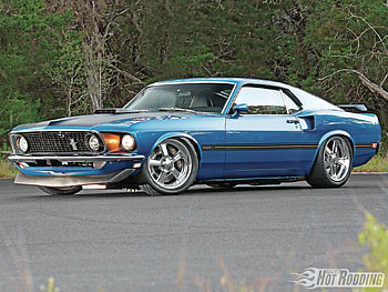 Sixty Nine Mach 1, blue, ford, mustang, classic HD wallpaper