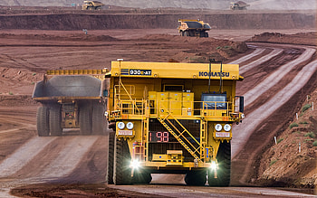 Komatsu 930E-AT, , dumper, 2022 trucks, quarry, big truck, yellow truck, Komatsu, mining truck, trucks, R HD wallpaper